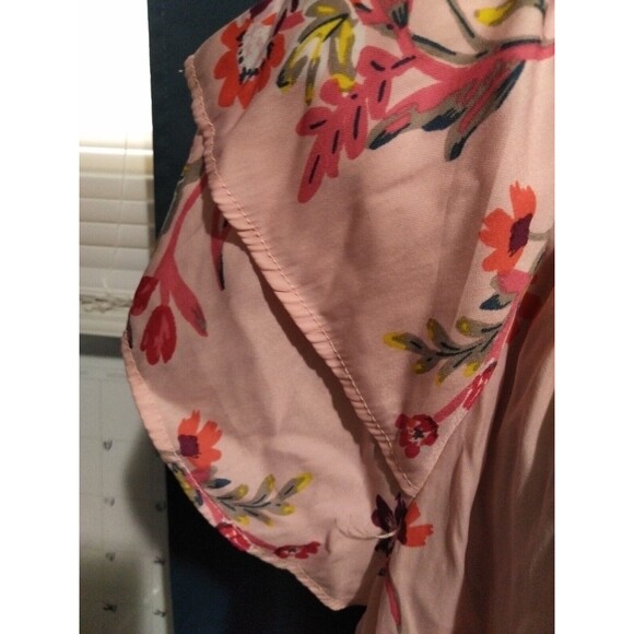 Terra  Sky Womens O W (14w)Drop Shoulder Flutter Sleeve Floral Print Baby Doll - Picture 4 of 11